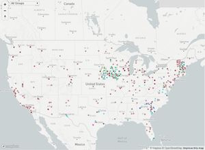 Screengrab of the Mapbox portion of the page